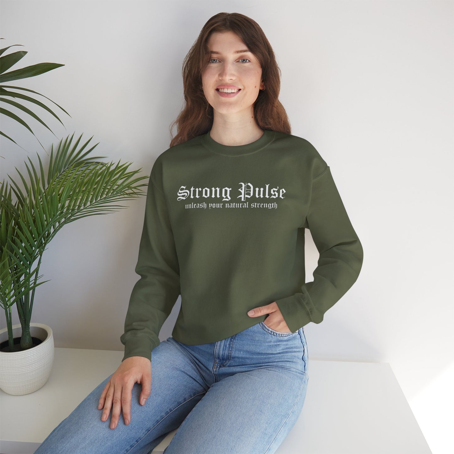 Strong Pulse™ Unisex Crewneck Sweatshirt