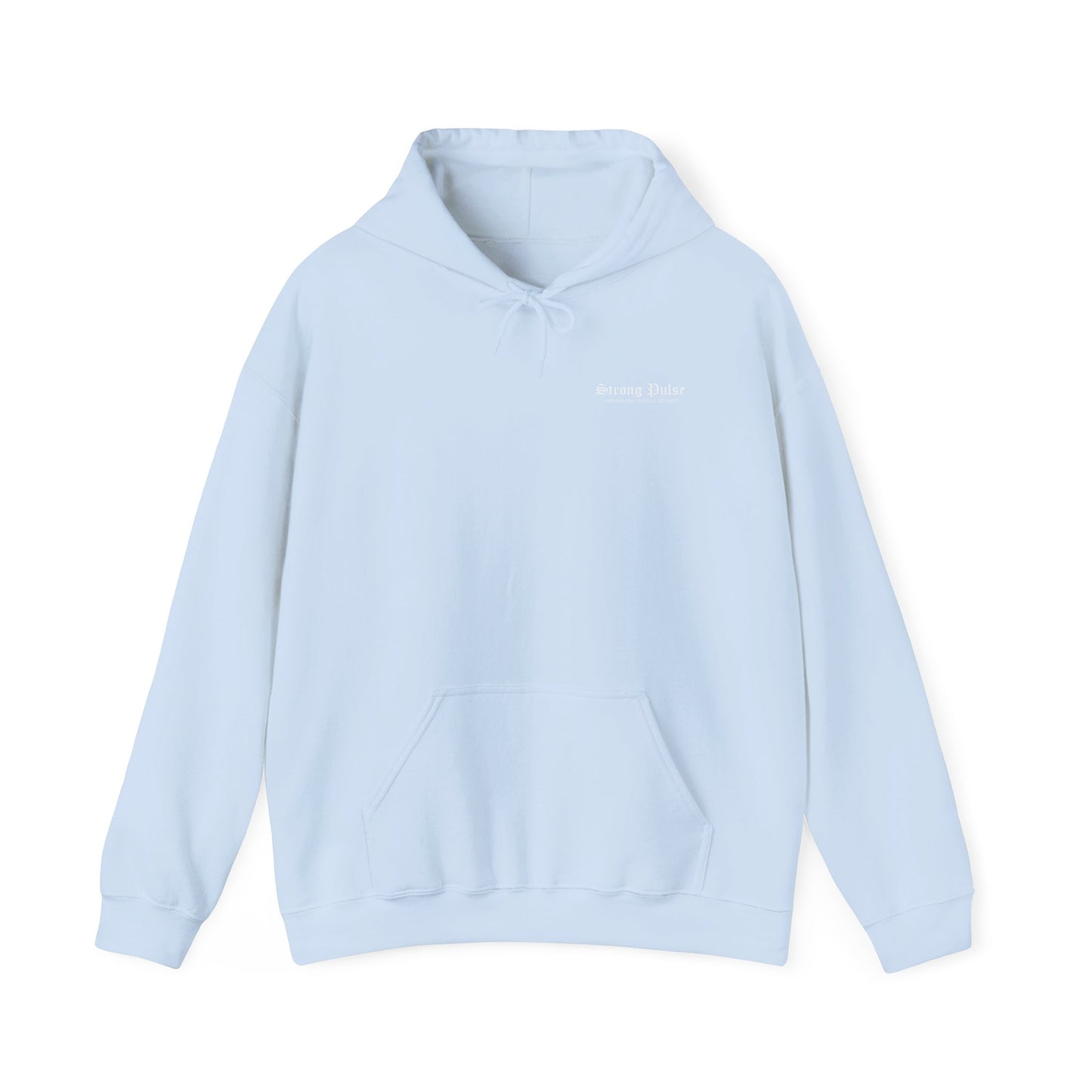 Premium Strong Pulse™ unisex heavy blend hoodie 'Never Give Up'