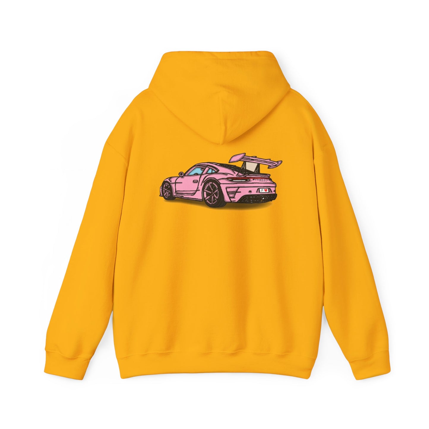Strong Pulse™ unisex heavy blend hoodie 'pink porsche'