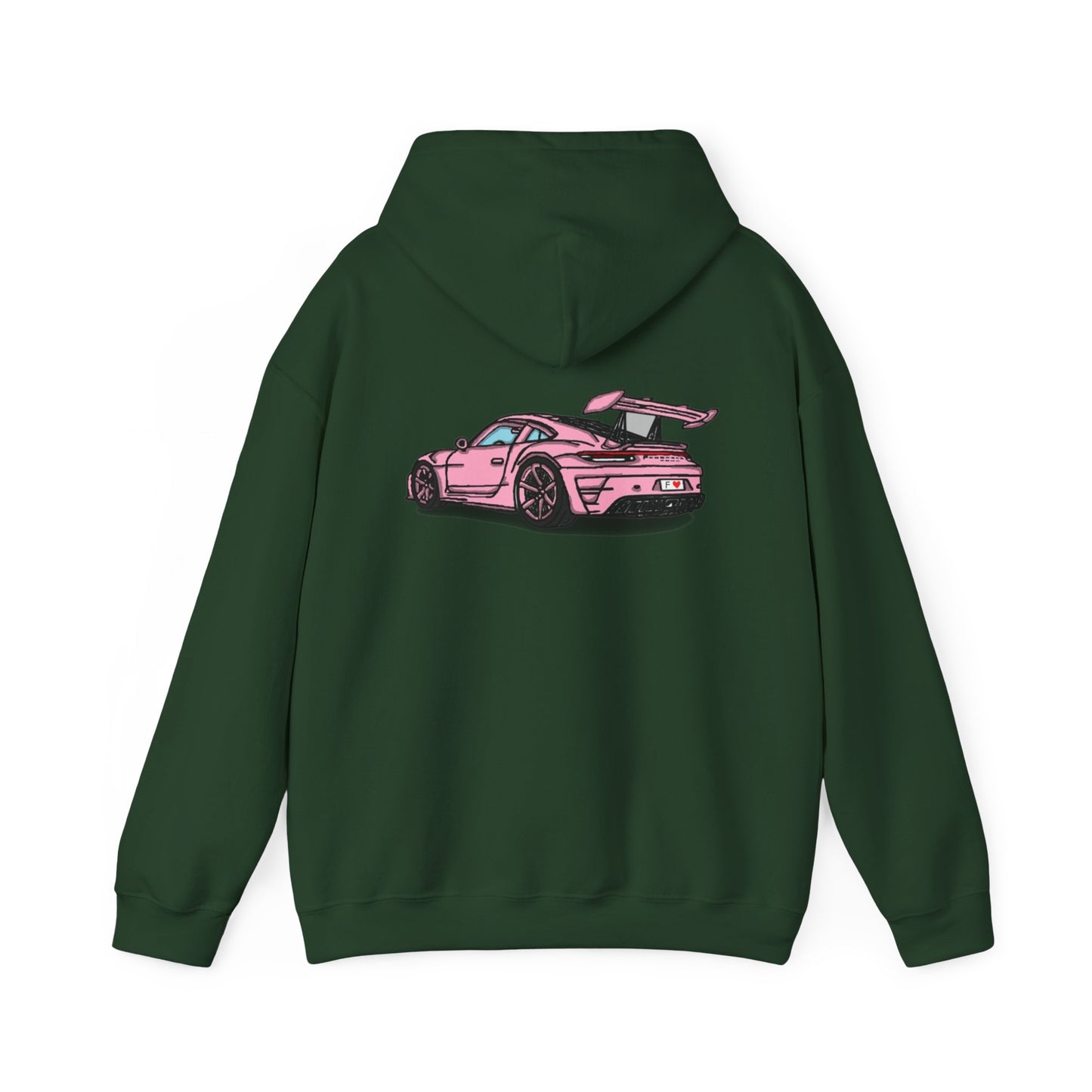 Strong Pulse™ unisex heavy blend hoodie 'pink porsche'