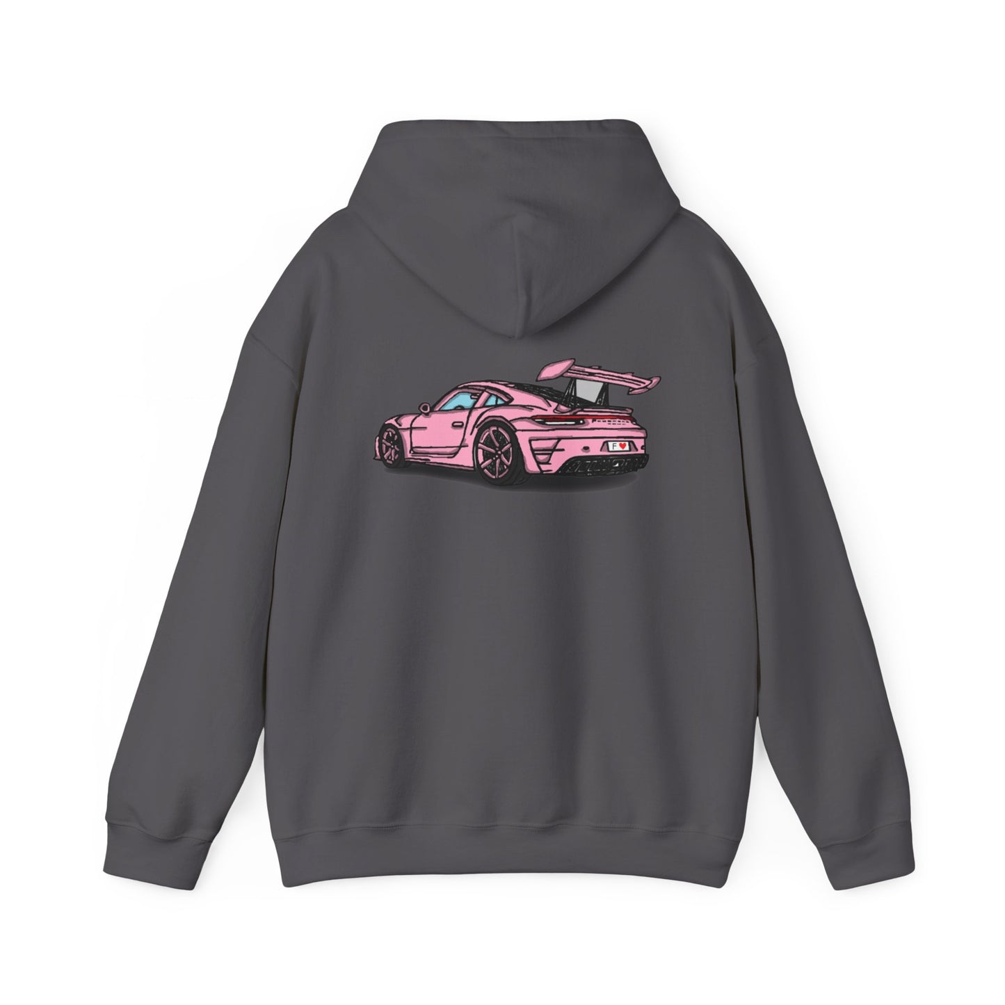 Strong Pulse™ unisex heavy blend hoodie 'pink porsche'