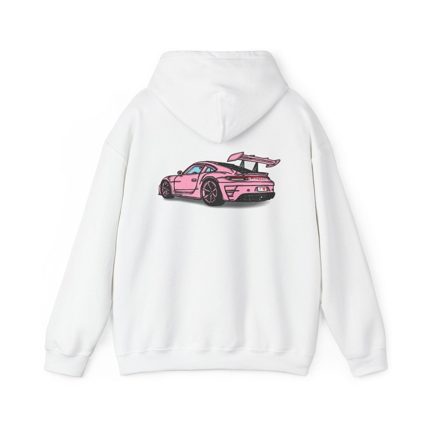 Strong Pulse™ unisex heavy blend hoodie 'pink porsche'