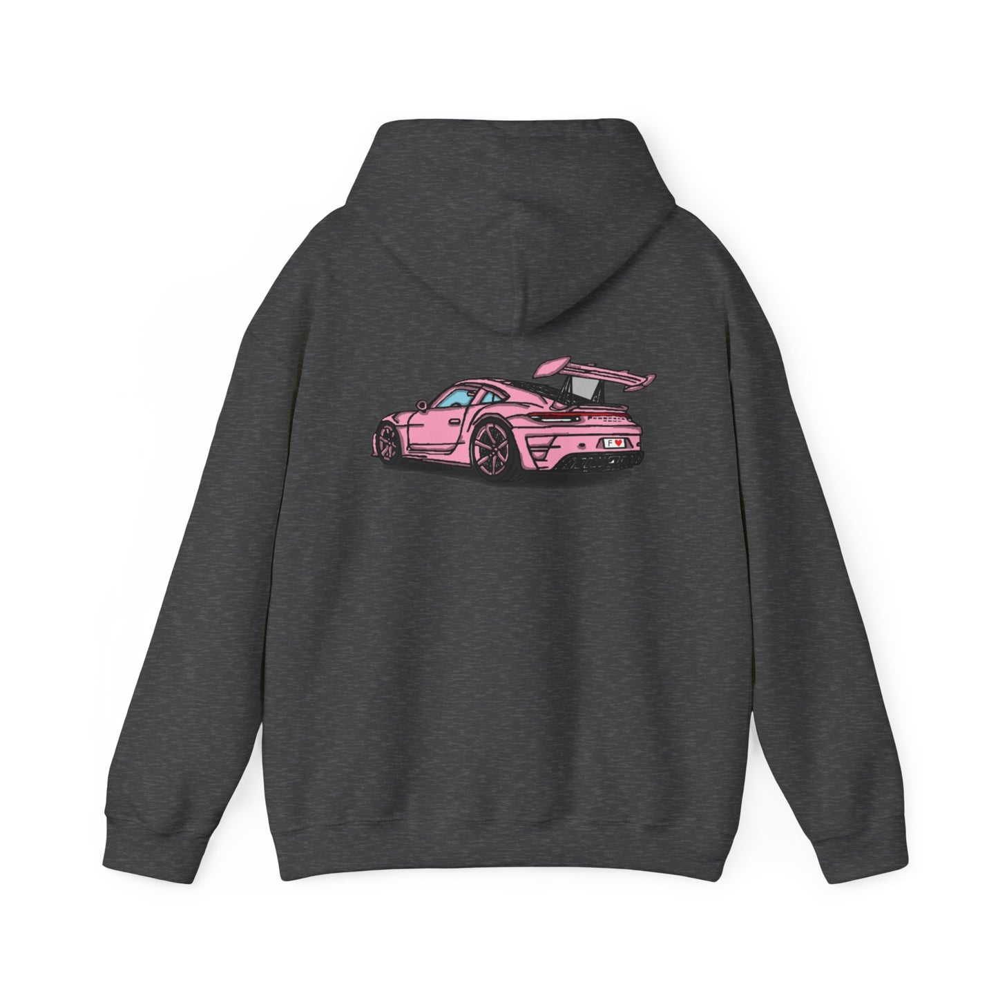 Strong Pulse™ unisex heavy blend hoodie 'pink porsche'