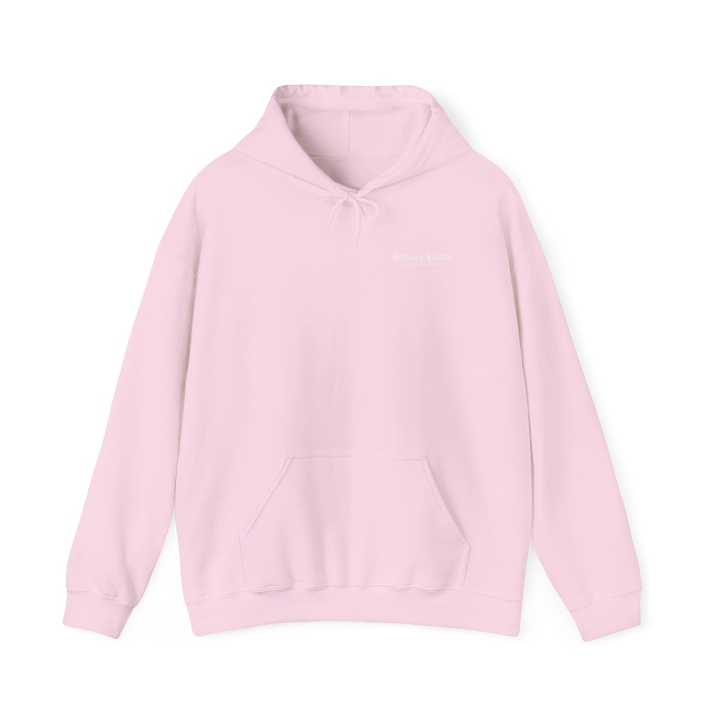 Premium Strong Pulse™ unisex heavy blend hoodie 'Never Give Up'