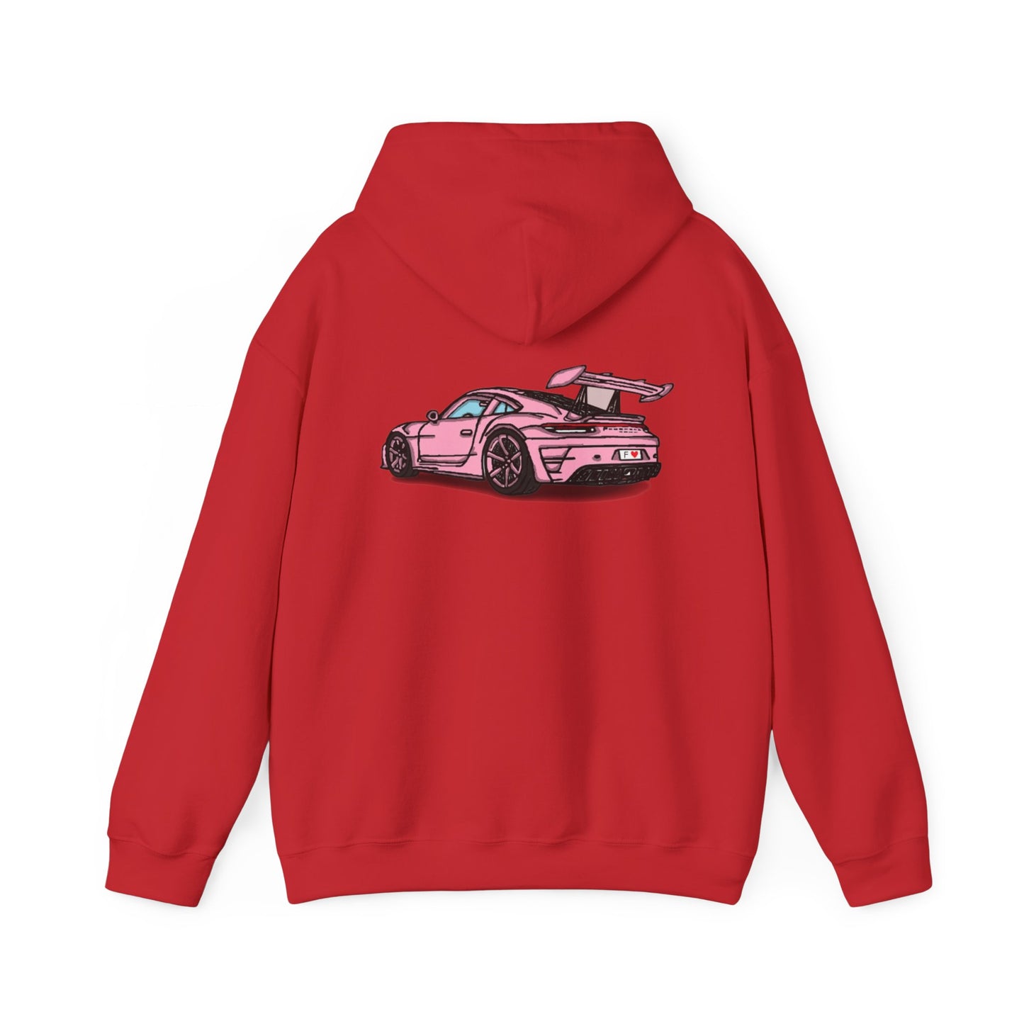Strong Pulse™ unisex heavy blend hoodie 'pink porsche'