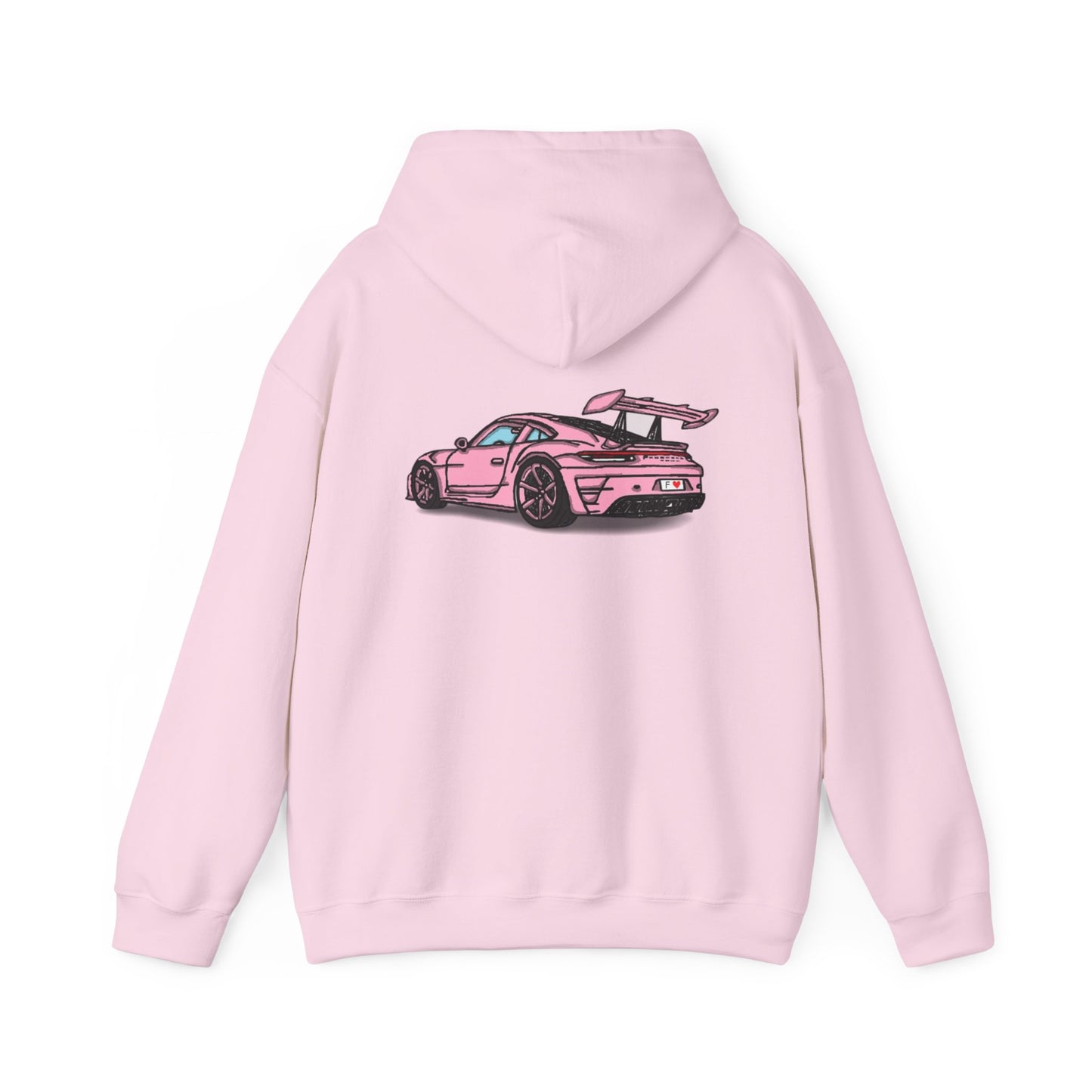 Strong Pulse™ unisex heavy blend hoodie 'pink porsche'
