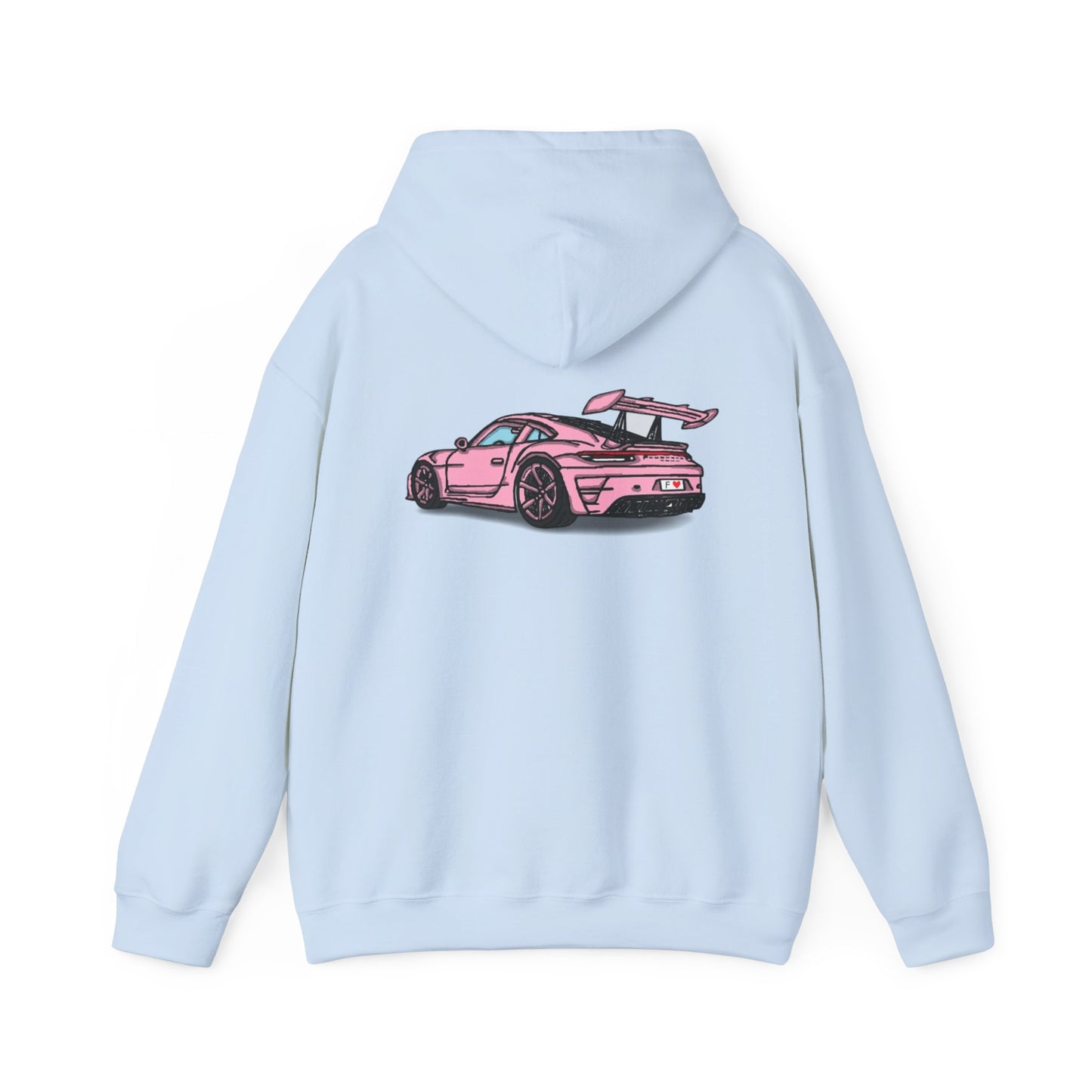 Strong Pulse™ unisex heavy blend hoodie 'pink porsche'
