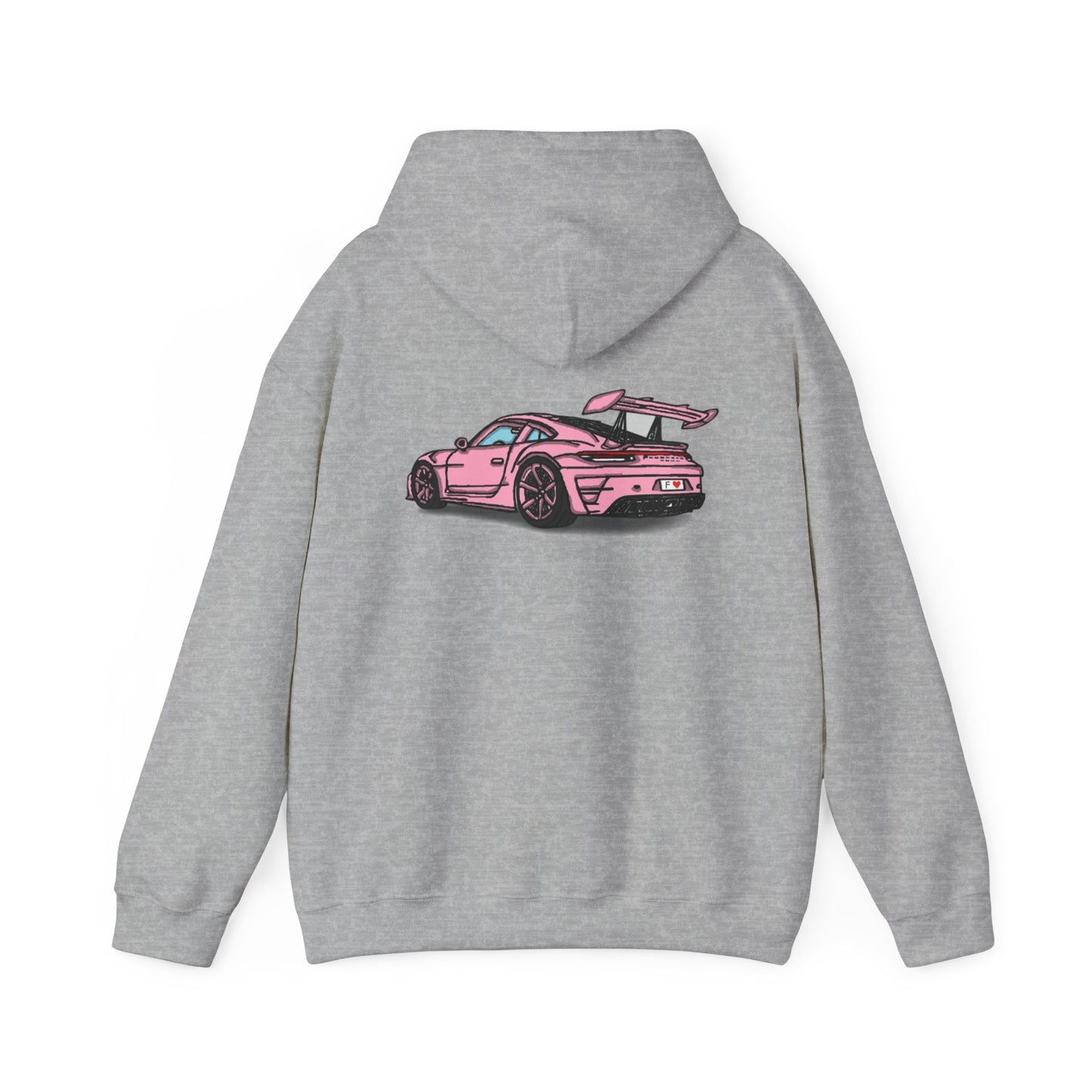 Strong Pulse™ unisex heavy blend hoodie 'pink porsche'