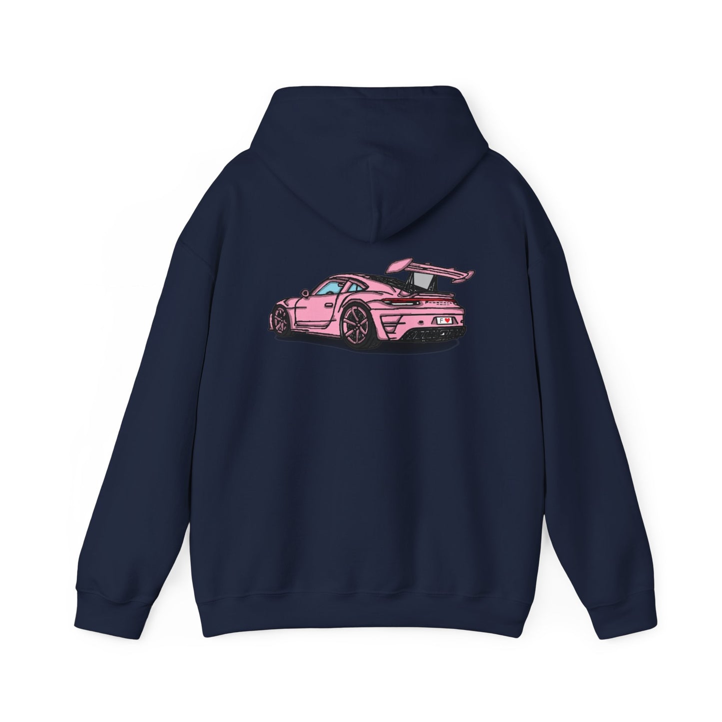 Strong Pulse™ unisex heavy blend hoodie 'pink porsche'