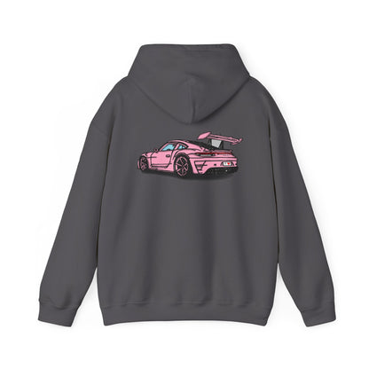 Strong Pulse™ unisex heavy blend hoodie 'pink porsche'
