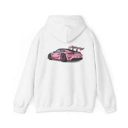 Strong Pulse™ unisex heavy blend hoodie 'pink porsche'