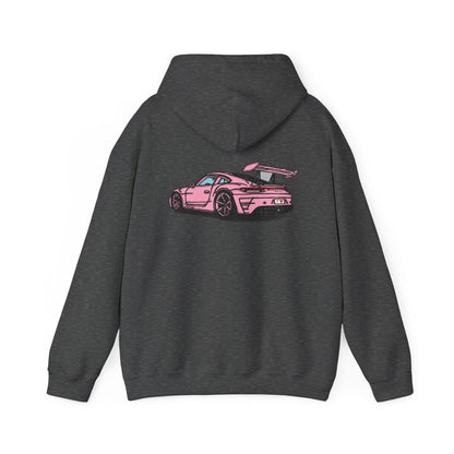 Strong Pulse™ unisex heavy blend hoodie 'pink porsche'