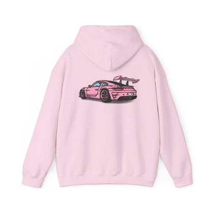 Strong Pulse™ unisex heavy blend hoodie 'pink porsche'